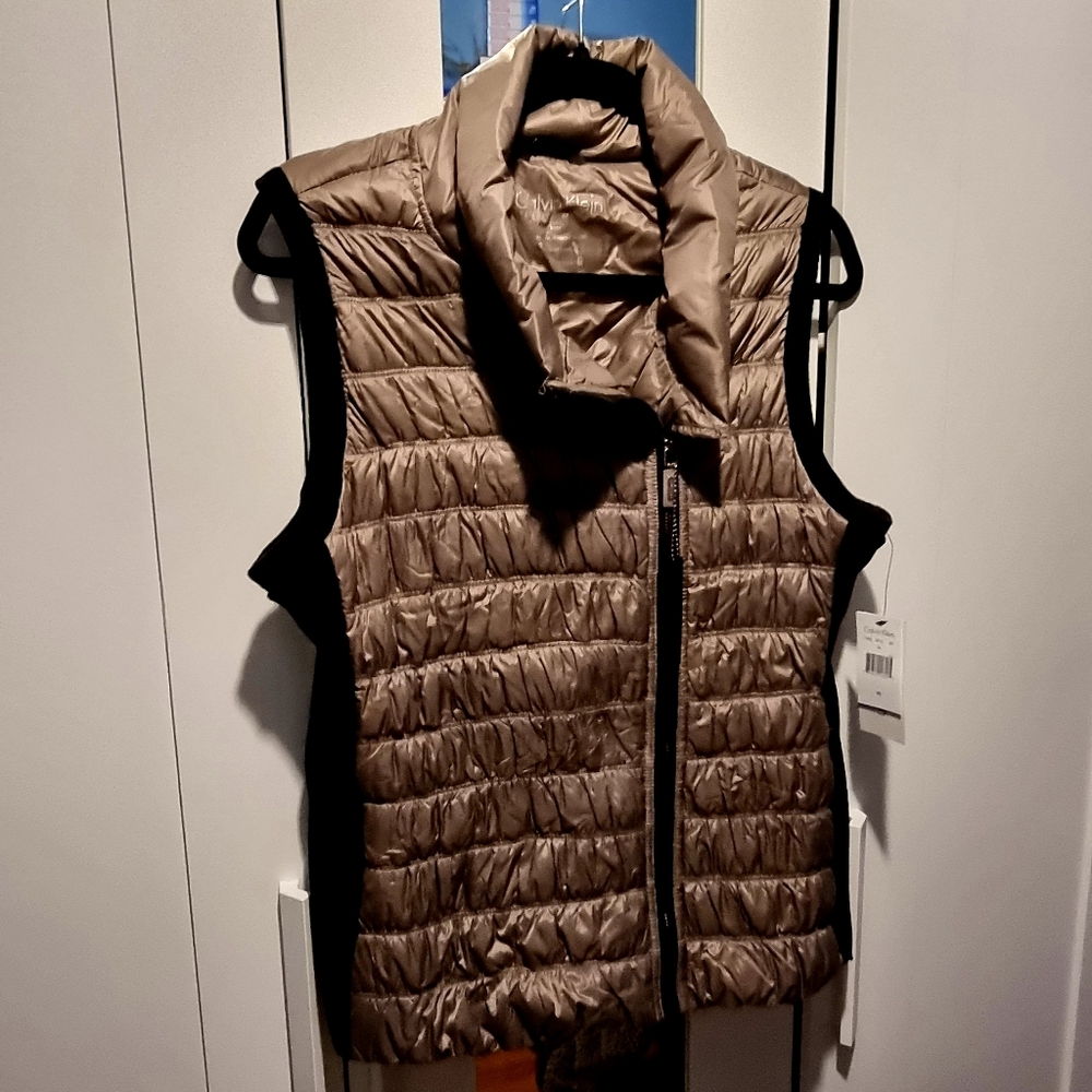 Calvin Klein Performance Brown Puffer Vest